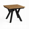 Stół rozsuwany 100x100/150 blat 3,6cm Metal Dąb Craft PROMOCJA Kod: 6747/1