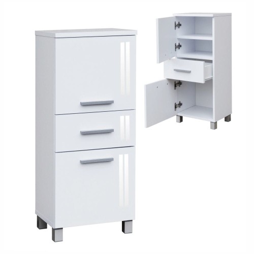 Nr. 7 Szafka łazienkowa wysoki połysk na nóżkach szer. 30cm