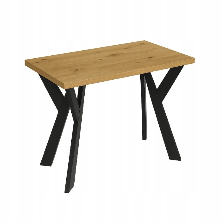 Stół ława 60 x 80 cm blat 3,6cm Metal Dąb Craft PROMOCJA Kod: 6706