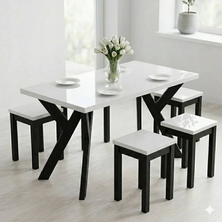 Stół ława 60 x 100 cm blat 3,6cm Metal Dąb Craft PROMOCJA Kod: 6707