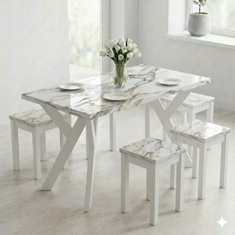 Stół ława 60 x 100 cm blat 3,6cm Metal Dąb Craft PROMOCJA Kod: 6707