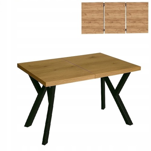 Stół rozsuwany 70 x 120/170cm blat 3,6cm Dąb Craft PROMOCJA Kod: 6709/1