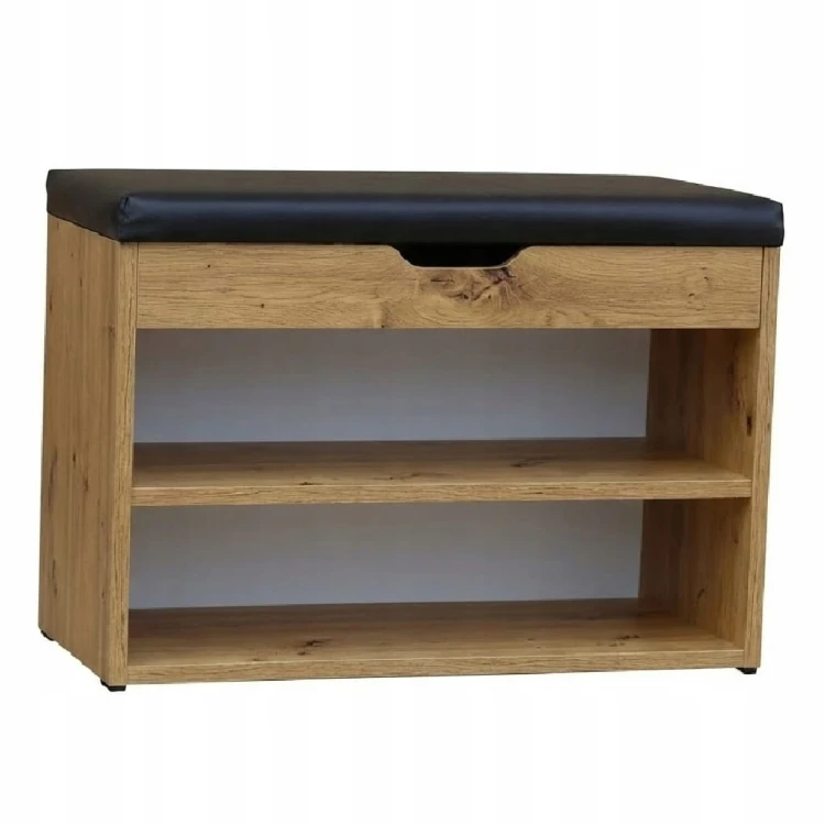 Szafka na buty z siedziskiem 70 cm Dąb Craft Złoty PROMOCJA Kod: 5165