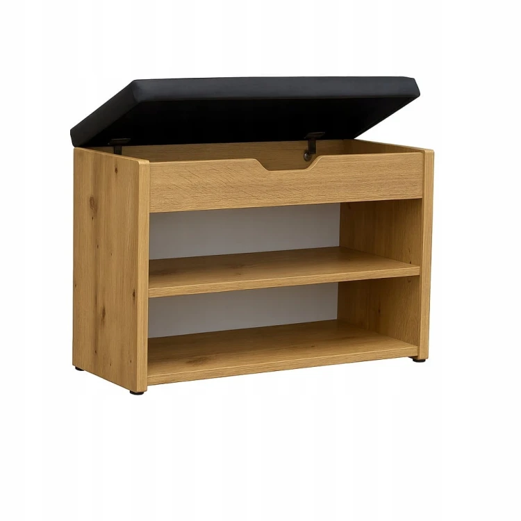 Szafka na buty z siedziskiem 70 cm Dąb Craft Złoty PROMOCJA Kod: 5165