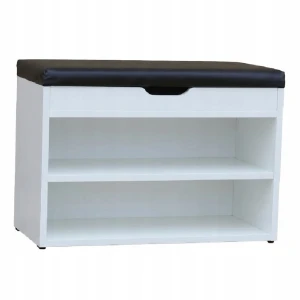 Szafka na buty z siedziskiem 70 cm Biały Alaska PROMOCJA I ArtDHome