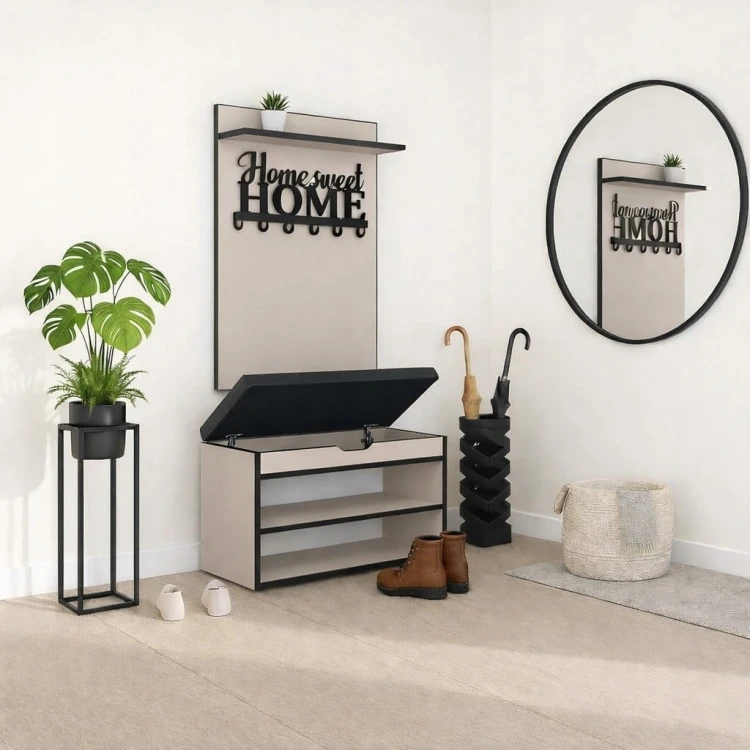 Szafka na buty z siedziskiem 70 cm Dąb Craft MIX PROMOCJA Kod: 5165