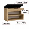 Szafka na buty z siedziskiem 70 cm Biały Alaska MIX PROMOCJA Kod: 5165