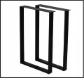 Nogi metalowe do stołu biurka 50x72 cm czarne 6x2 cm LOFT PROMOCJA Kod:7021