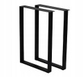 Nogi metalowe do stołu biurka 50x72 cm czarne 6x2 cm LOFT PROMOCJA Kod:7021