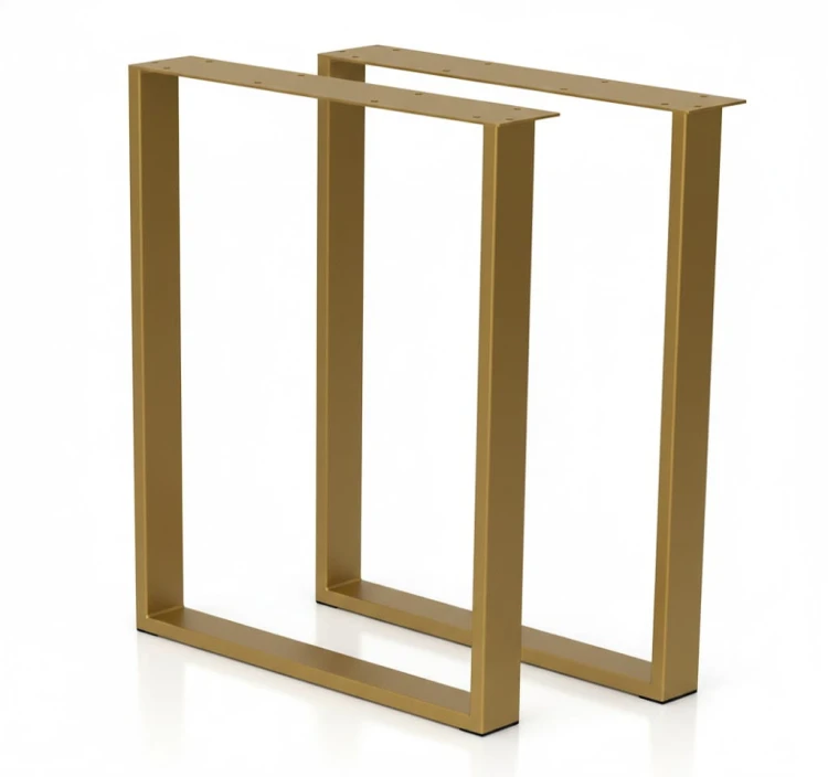 Nogi metalowe do stołu biurka 50x72 cm czarne 6x2 cm LOFT PROMOCJA Kod:7021