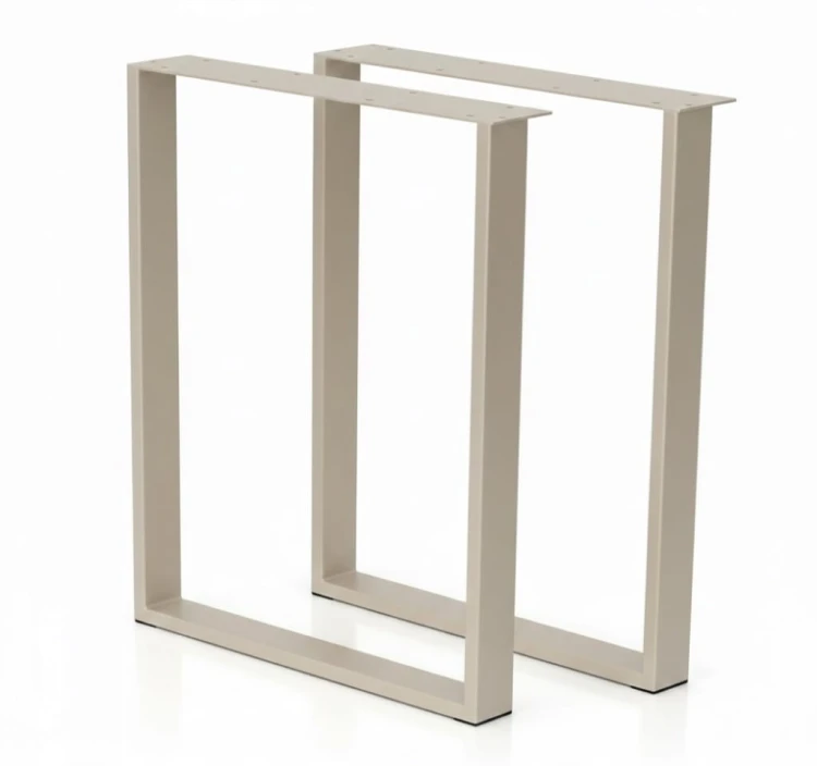 Nogi metalowe do stołu biurka 50x72 cm czarne 6x2 cm LOFT PROMOCJA Kod:7021