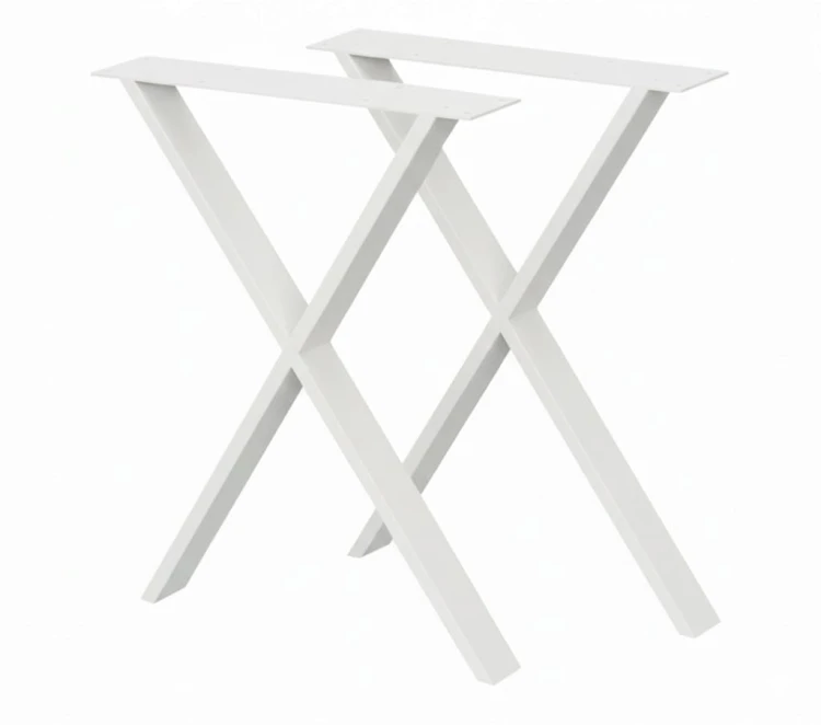 Nogi metalowe do stołu biurka 50x72 cm czarne 6x2 cm LOFT PROMOCJA Kod:7023