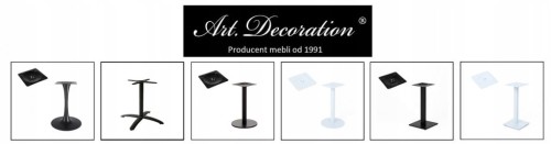 Noga do stolika okrągła 40 cm okrągła Czarna Metal PROMOCJA Kod: 7047