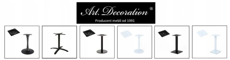 Noga do stolika okrągła 40 cm okrągła Czarna Metal PROMOCJA Kod: 7047