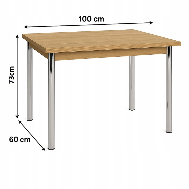Stół blat do kantu 60 x 100 cm blat grub.18mm Dąb Sonoma PROMOCJA Kod:6260K