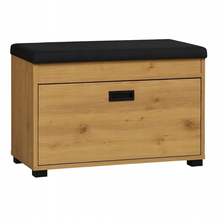 Szafka na buty z siedziskiem 70 cm Dąb Craft Złoty PROMOCJA Kod: 5410