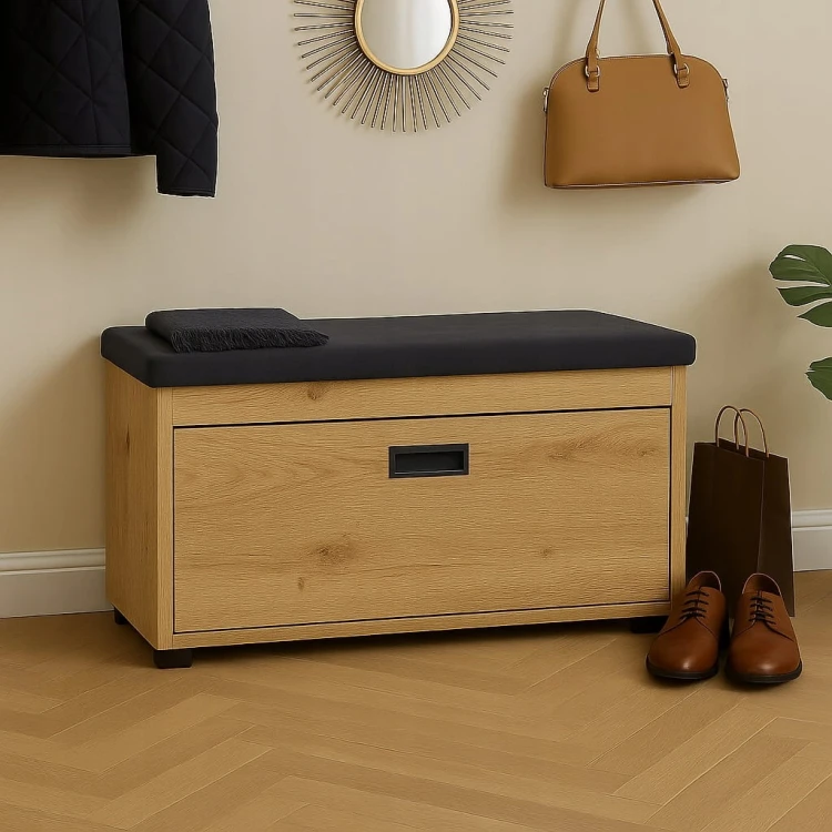 Szafka na buty z siedziskiem 70 cm Dąb Craft Złoty PROMOCJA Kod: 5410