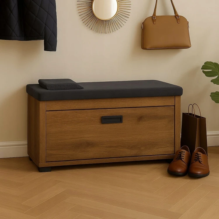 Szafka na buty z siedziskiem 70 cm Dąb Craft Złoty PROMOCJA Kod: 5410