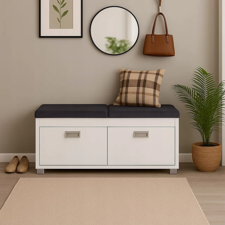 Szafka na buty z siedziskiem 100 cm Dąb Craft Złoty PROMOCJA Kod: 5411