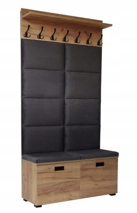 Zestaw do przedpokoju Szafka na buty Wieszak 100 cm Dąb Craft Kod: P5016