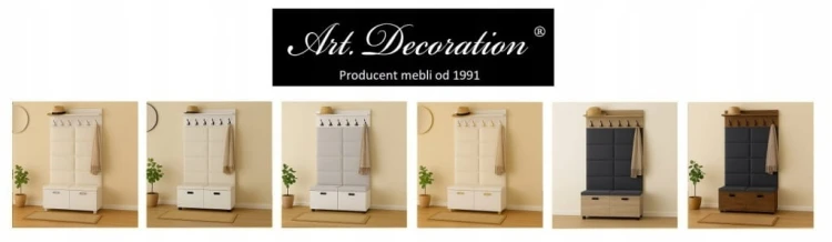 Zestaw do przedpokoju Szafka na buty Wieszak 100 cm Dąb Craft Kod: P5016