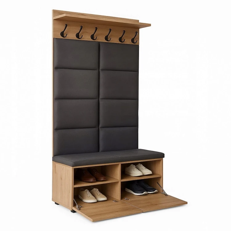 Zestaw do przedpokoju Szafka na buty Wieszak 100 cm Dąb Craft Kod: P5016