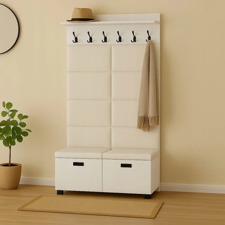 Zestaw do przedpokoju Szafka na buty Wieszak 100 cm Dąb Craft Kod: P5016