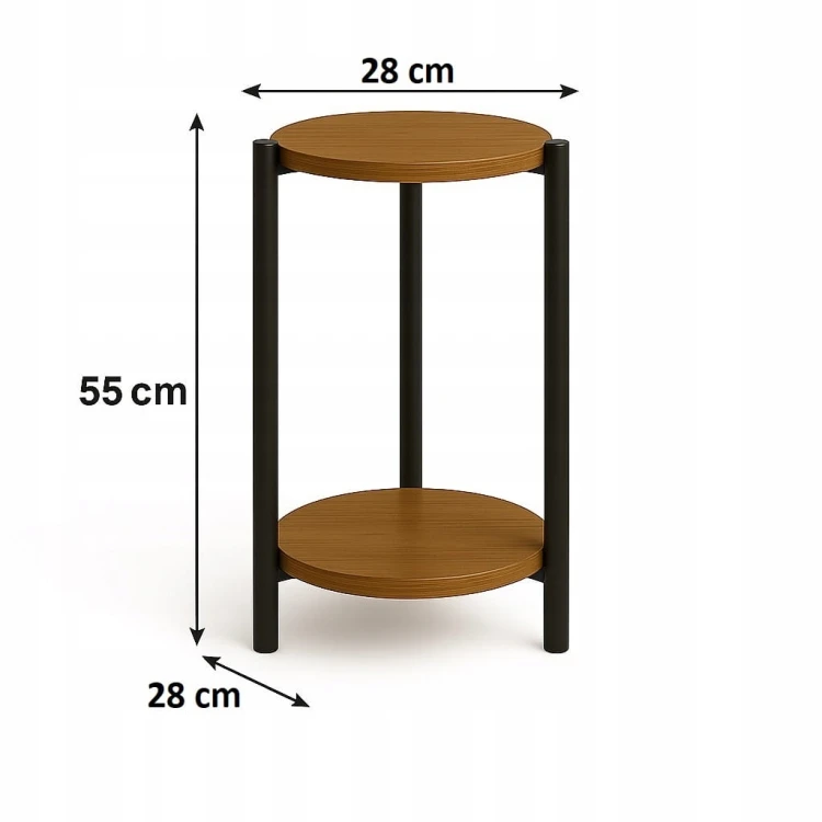 Kwietnik Stojący Stojak na Kwiaty Zestaw Dąb Craft Metal PROMOCJA Kod: 6700