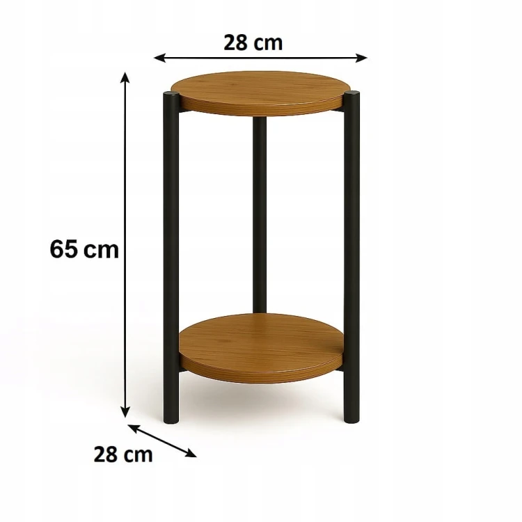 Kwietnik Stojący Stojak na Kwiaty Zestaw Dąb Craft Metal PROMOCJA Kod: 6700