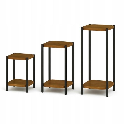 Kwietnik Stojący Stojak na Kwiaty Zestaw Dąb Craft Metal PROMOCJA Kod: 6701