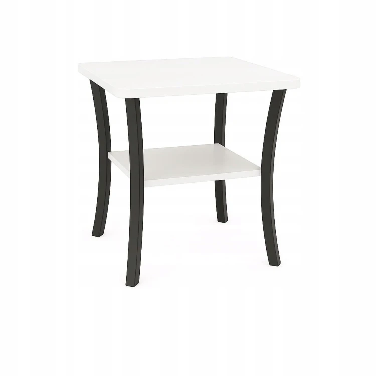 Stolik okolicznościowy kwadratowy 50cm metal Biały Alaska PROMOCJA Kod:6672