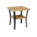 Stolik okolicznościowy kwadratowy 60 cm metal Dąb Craft PROMOCJA Kod: 6673