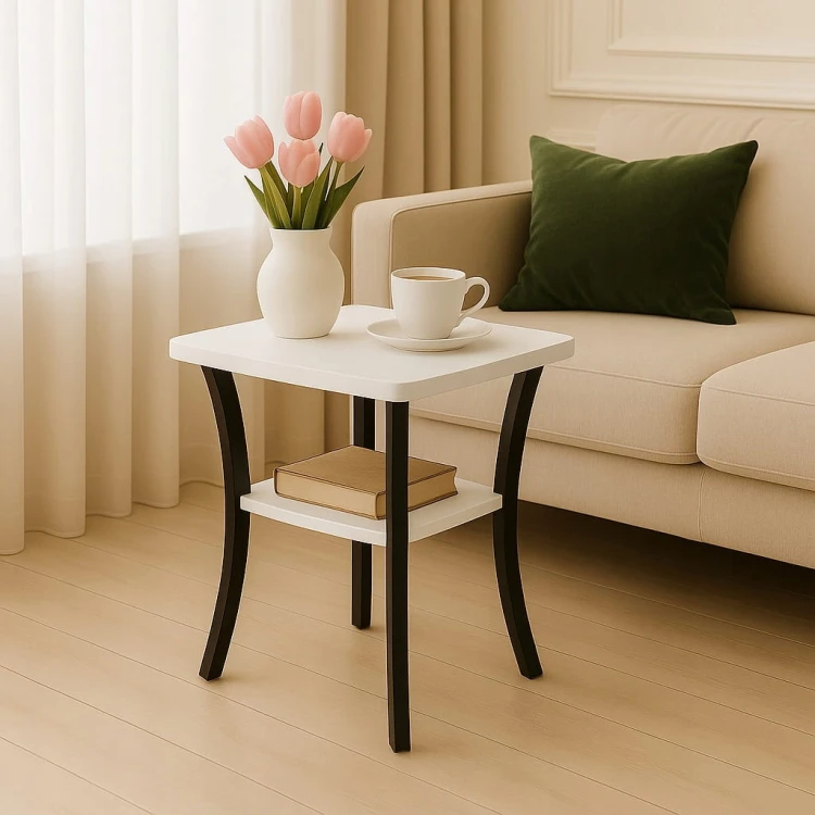 Stolik okolicznościowy kwadratowy 60 cm metal Dąb Craft PROMOCJA Kod: 6673