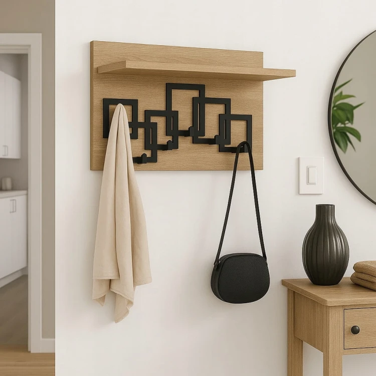 Wieszak na ubrania Garderoba 40cm x 60cm Dąb Sonoma PROMOCJA Kod: 5369