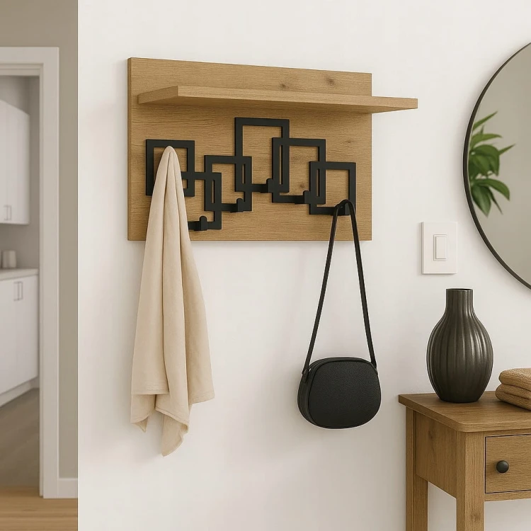 Wieszak na ubrania Garderoba 40cm x 60cm Dąb Sonoma PROMOCJA Kod: 5369