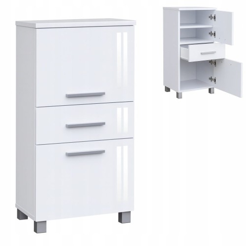 Szafka Słupek łazienkowy PRAWY na nóżkach wysoki połysk PROMOCJA Kod: 6822P