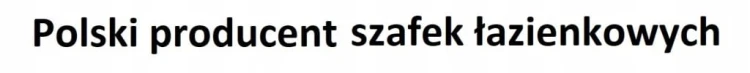 Szafka Słupek łazienkowy LEWY na nóżkach wysoki połysk PROMOCJA Kod: 6822L