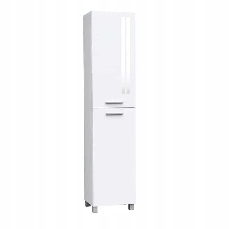 Szafka Słupek łazienkowy z koszem na nóżkach połysk PROMOCJA Kod: 6422K