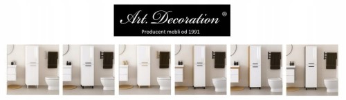 Szafka Słupek łazienkowy z koszem na nóżkach połysk PROMOCJA Kod: 6422K