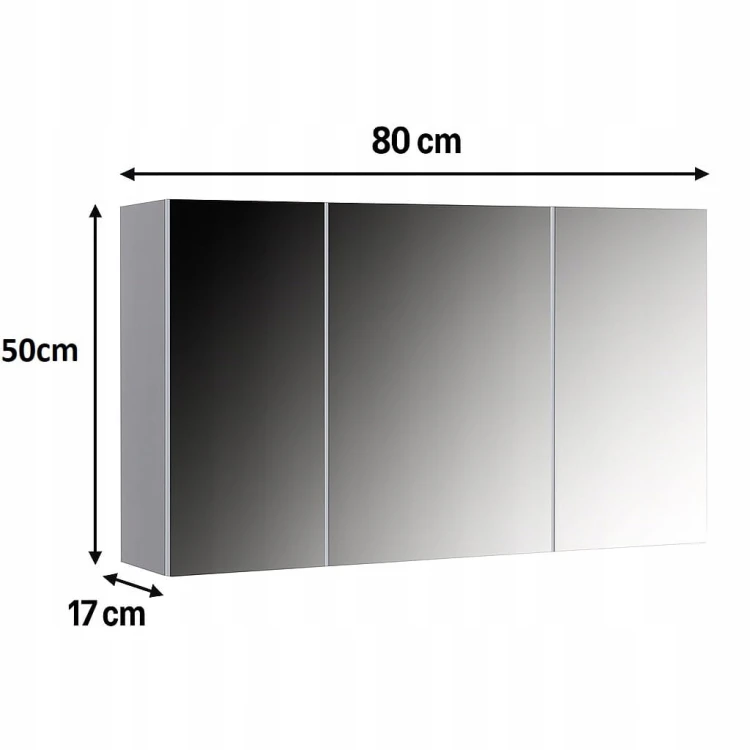 Szafka łazienkowa wisząca Półka 80cm Biała Alaska PROMOCJA Kod: 5302