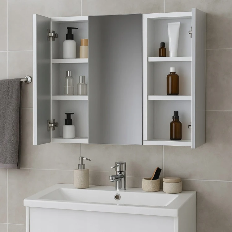 Szafka łazienkowa wisząca Półka 80cm Biała Alaska PROMOCJA Kod: 5302