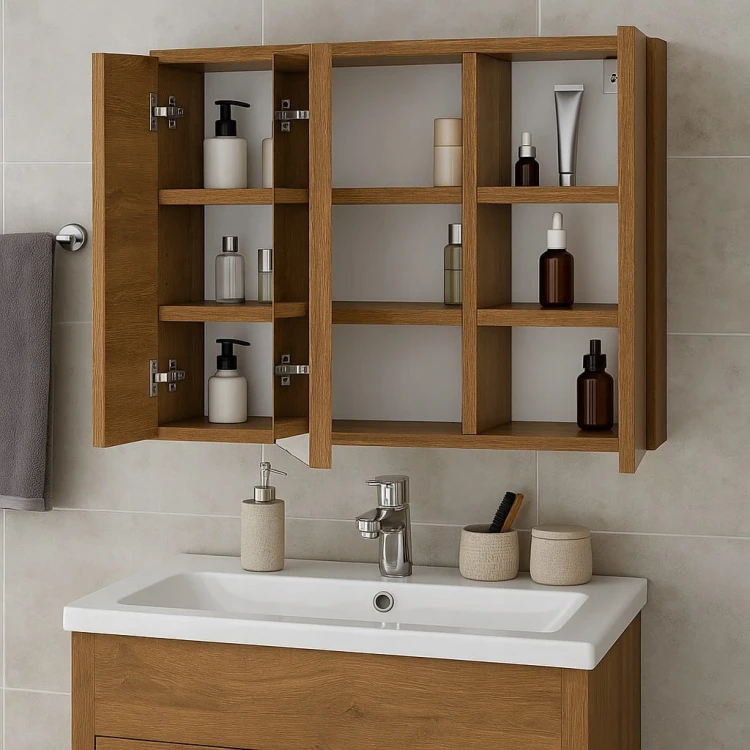 Szafka łazienkowa wisząca Półka 80cm Biała Alaska PROMOCJA Kod: 5302