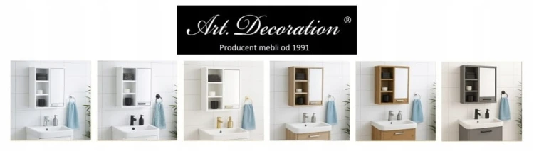 Szafka łazienkowa wisząca Półka 50 cm Biały Alaska PROMOCJA Kod: 5263