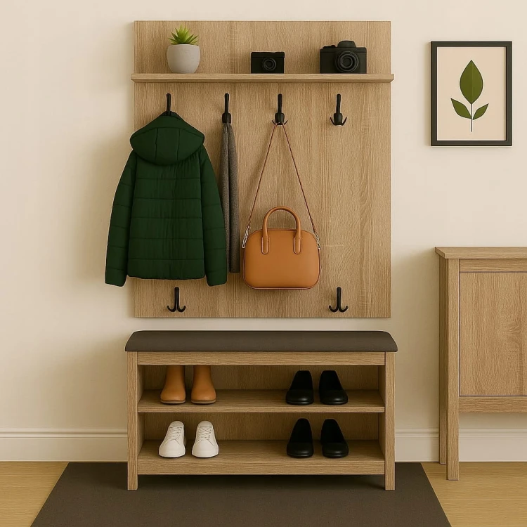 Wieszak na ubrania Garderoba 60cm x 100cm Biała Alaska PROMOCJA Kod: 5338