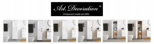 Szafka Słupek łazienkowy LEWY na nóżkach wysoki połysk PROMOCJA Kod: 6422L