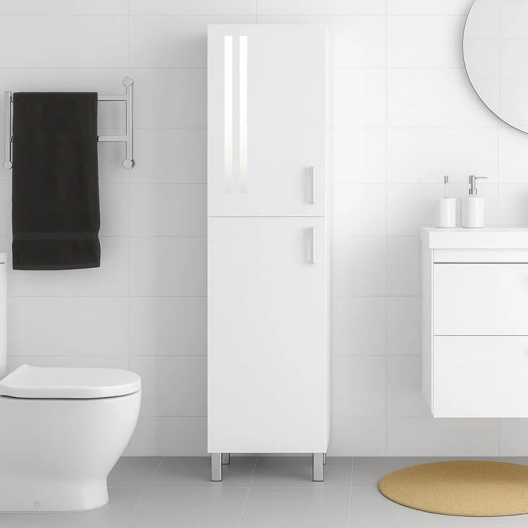 Szafka Słupek łazienkowy LEWY na nóżkach wysoki połysk PROMOCJA Kod: 6422L