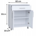 Szafka łazienkowa stojąca na nóżkach 60 cm Biała Alaska PROMOCJA Kod: 5821