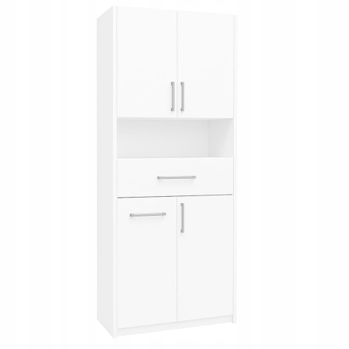 Szafka łazienkowa stojąca z koszem 60 cm Biała Alaska PROMOCJA Kod:5297K