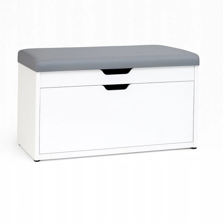 Szafka na buty z siedziskiem 70 cm Biała Alaska Promocja Kod:5127