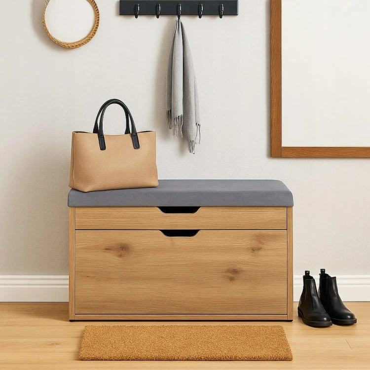 Szafka na buty z siedziskiem 70 cm Biała Alaska Promocja Kod:5127